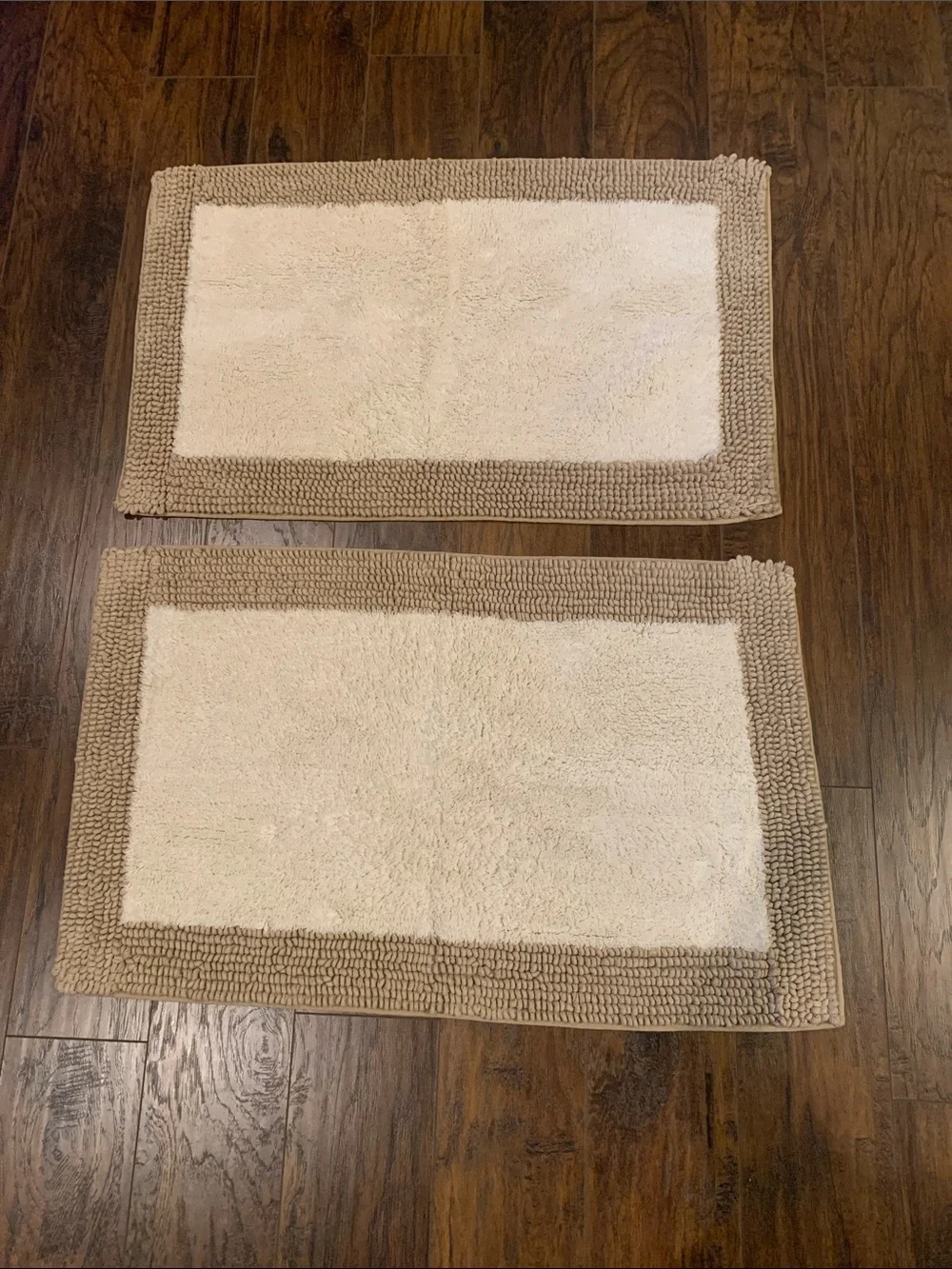 Bath Rugs Neutral Beige and Cream Bath